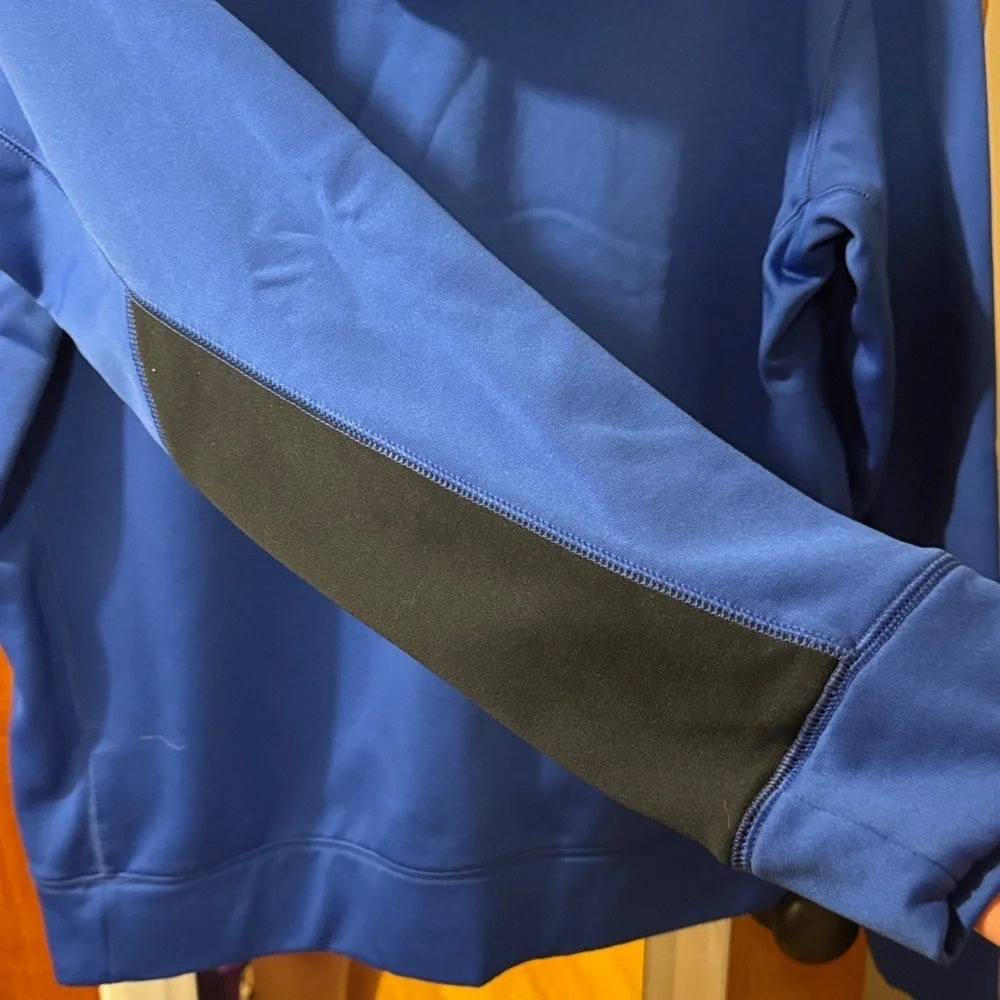 Nike Royal Blue Hoodie with Metallic Logo